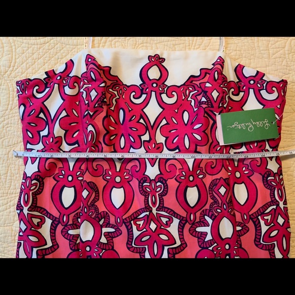 ⭐️Lilly Pulitzer Chorus Girl Strapless Dress 10 ⭐️ - Picture 2 of 7